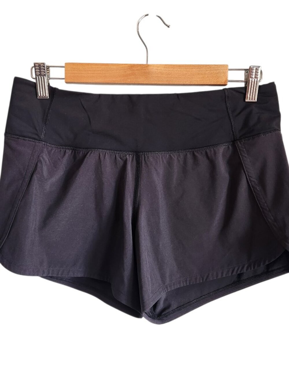 Lululemon Shorts Black Size 6 Women's Run Times Short II 4" Inseam Lined Gym